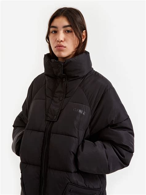 ganni tech puffer